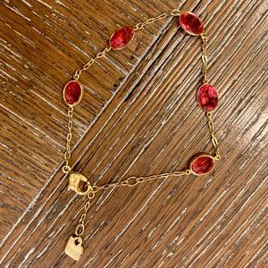 Pink Swarovski crystal bracelet